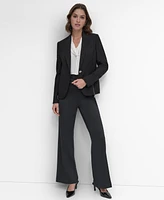 Dkny Women's One-Button Zipper Blazer