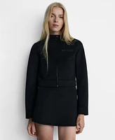 Mango Women's Pockets Detail Cropped Jacket