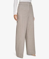 Calvin Klein Women's Herringbone Wide-Leg Pants