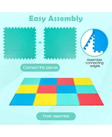 Hongge 12 Pieces Flooring Mats Interlocking Eva Foam Exercise Mats with Anti-slip Surface