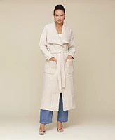 Avec Les Filles Women's Open Front Maxi Sweater Coat