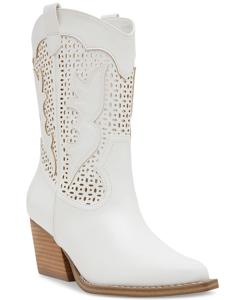 Dv Dolce Vita Women's Allure Cutout Eyelet Cowboy Western Booties