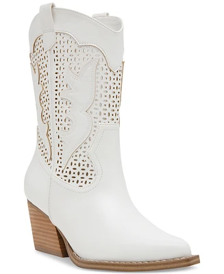 Dv Dolce Vita Women's Allure Cutout Eyelet Cowboy Western Booties