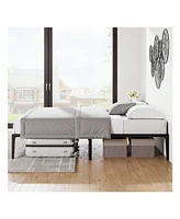 gaomon Bed Frame,14 Inch Metal Bed Frame, Heavy Duty Platform, Sturdy Steel Slat Platform, Noise Free, No Box Spring Needed With Huge Storage Space ,C