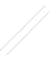 Bling Jewelry Simple Thin 2MM 14K Yellow Gold Plated .925 Sterling Silver Rolo Cable Chain Necklace For Women