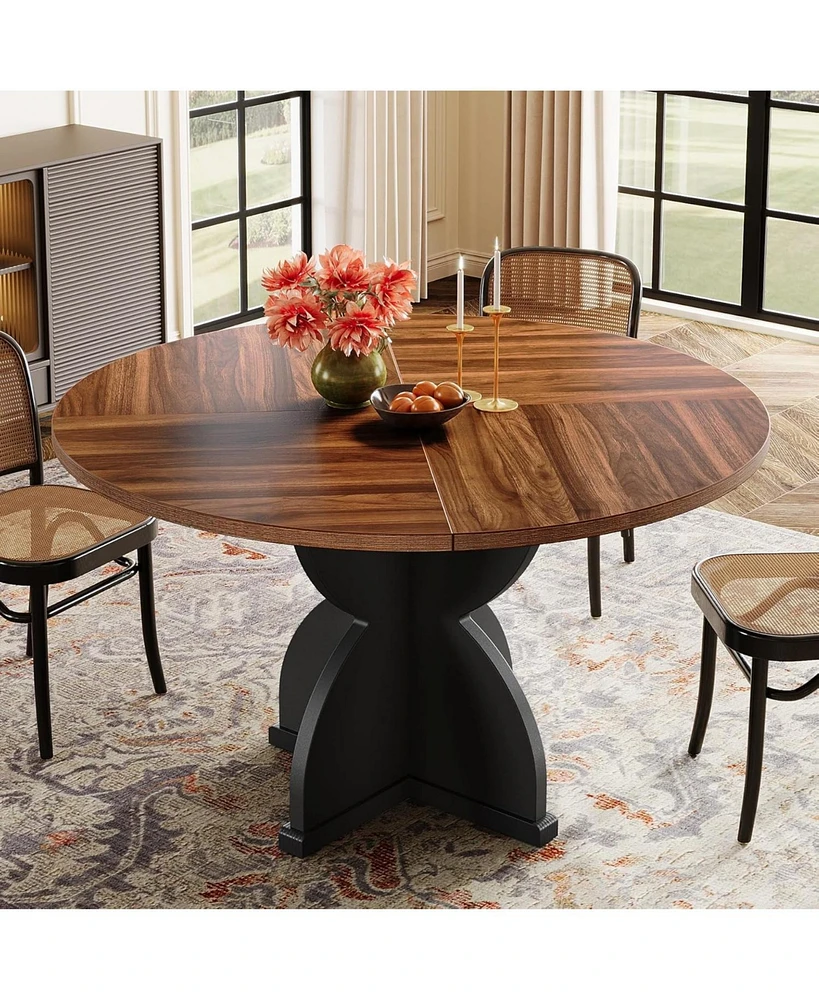 Tribesigns Round Dining Table for 4-6 People, 47