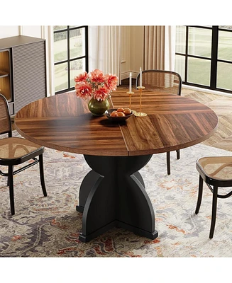 Tribesigns Round Dining Table for 4-6 People, 47