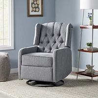 Classic Design, Manual Recliner Chair With 360-Degree Swivel