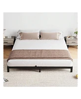 gaomon Bed Frame, -Inch Metal Low Platform Bed Frame, Bed Frame With Metal Slat Support, Mattress Foundation, No Box Spring Needed