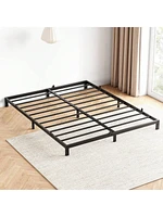 gaomon Bed Frame, -Inch Metal Low Platform Bed Frame, Bed Frame With Metal Slat Support, Mattress Foundation, No Box Spring Needed