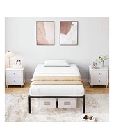 gaomon Inch Bed Frame, No Box Spring Needed, Heavy Duty Metal Platform Bed Frame For Bedroom, Easy Assembly