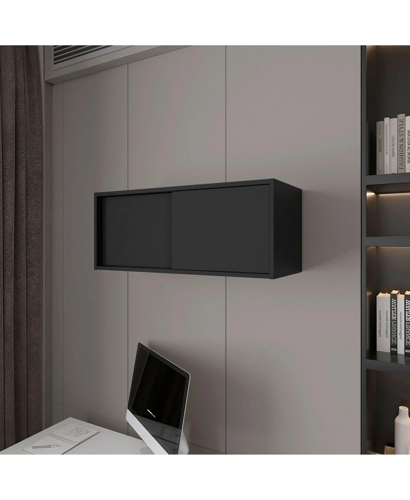 Fm Furniture Anegam Floating Cabinet with Sliding Door