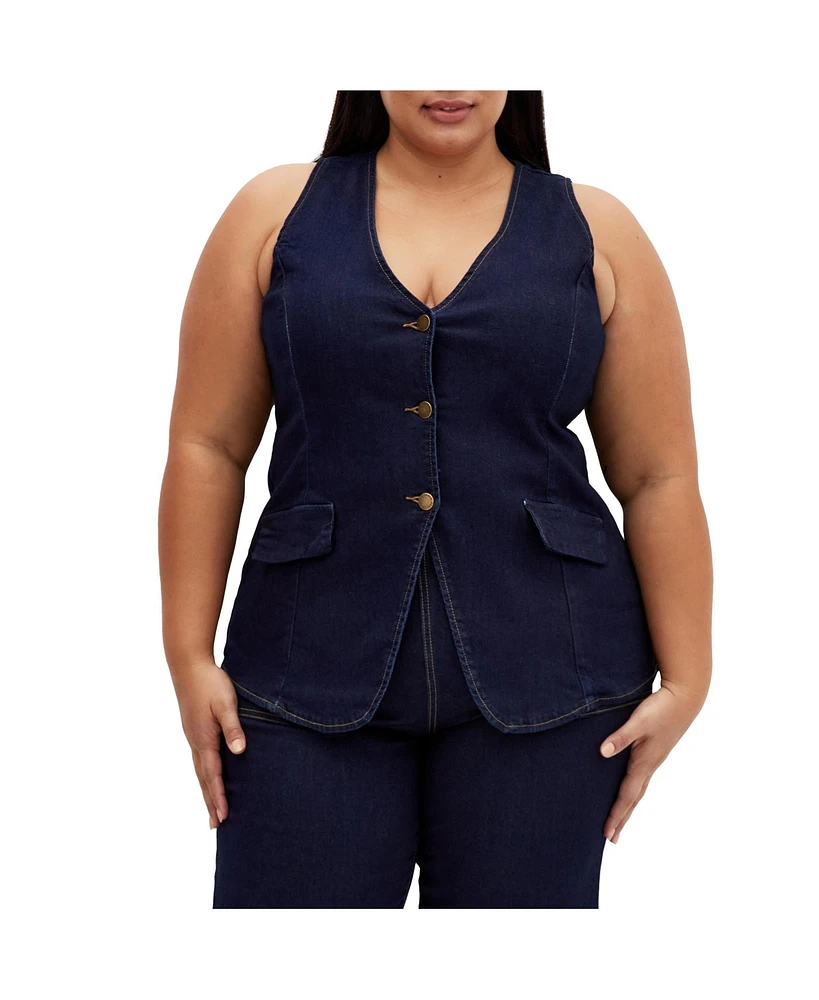 City Chic Plus August Vest