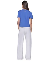 Karl Lagerfeld Paris Women's Cutout Embellished Tee