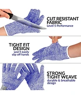 Cut Resistant Gloves Food Grade Level 5 Protection - Comfortable Safety Work