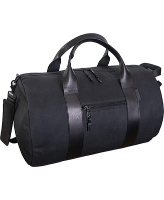 Boarding Pass Voyager 21" Waxed Canvas Duffel - Navy