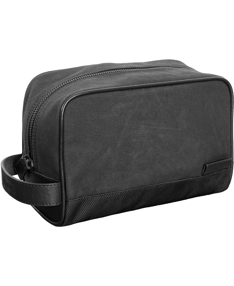 Boarding Pass Hey Handsome Waxed Canvas Dopp Kit - Navy