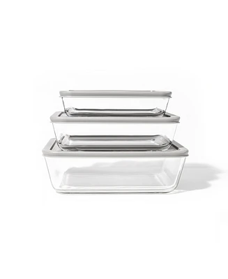 Dura Living -Piece Rectangular Nesting Food Storage and Meal Prep Container Set