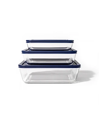 Dura Living -Piece Rectangular Nesting Food Storage and Meal Prep Container Set