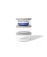 Dura Living -Piece 2 Cup Round Food Storage and Meal Prep Container Set
