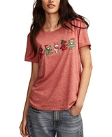 Lucky Brand Women's Grateful Dead Bears Classic Crewneck Tee