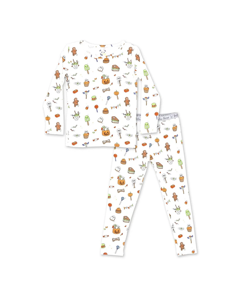 Bellabu Bear Kids Unisex Halloween Treats Set of 2 Piece Pajamas