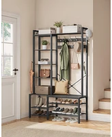 Songmics Home Coat Rack with Shoe Storage