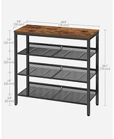 Songmics Home 4-Tier Shoe Rack for Entryway