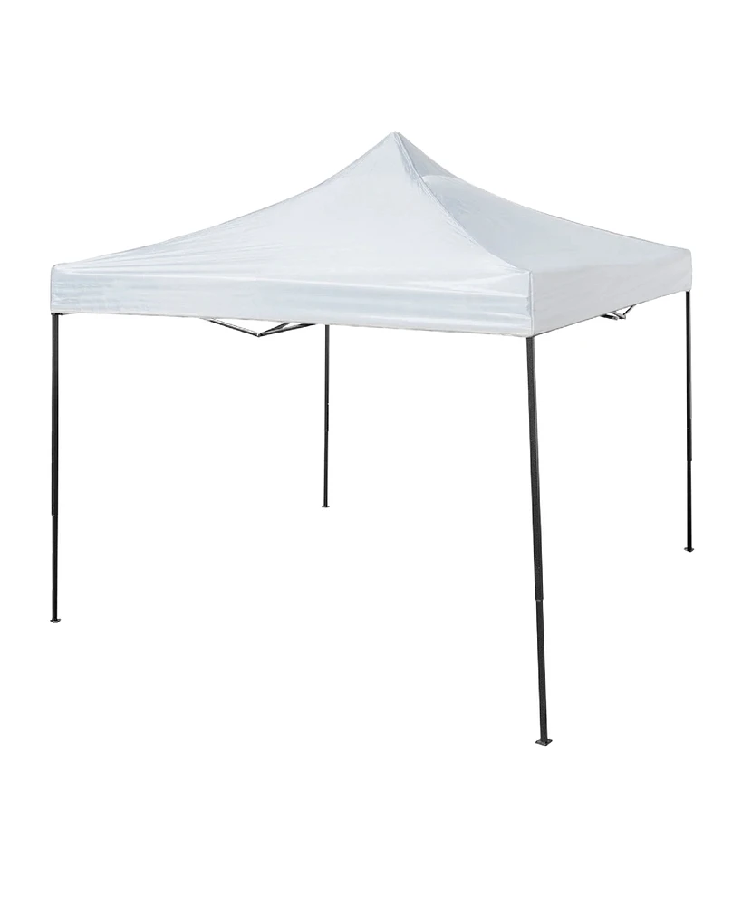 Trappers Peak 6 1/2-by-6 1/2-Foot Folding Pop-Up Shade Canopy, White