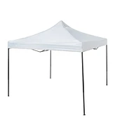 Trappers Peak 6 1/2-by-6 1/2-Foot Folding Pop-Up Shade Canopy, White