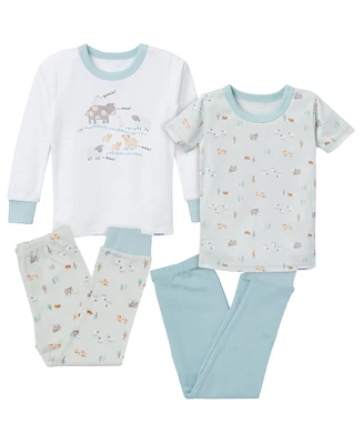 Gerber Baby Boys Pajamas Set, 4 Piece