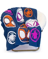 Saturday Park Spidey & His Amazing Friends Spidey Friends 50x60 Feather Knit Throw Blanket