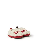 Dearfoams Baby Boys Buffalo Check Bear Closed Back Slipper