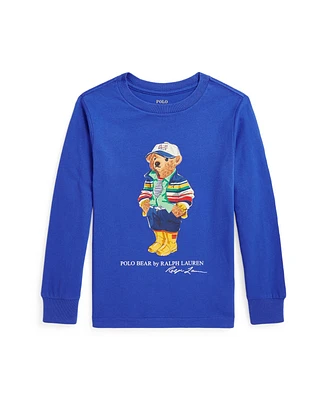 Polo Ralph Lauren Toddler and Little Boys Bear Cotton Jersey Long-Sleeve Tee