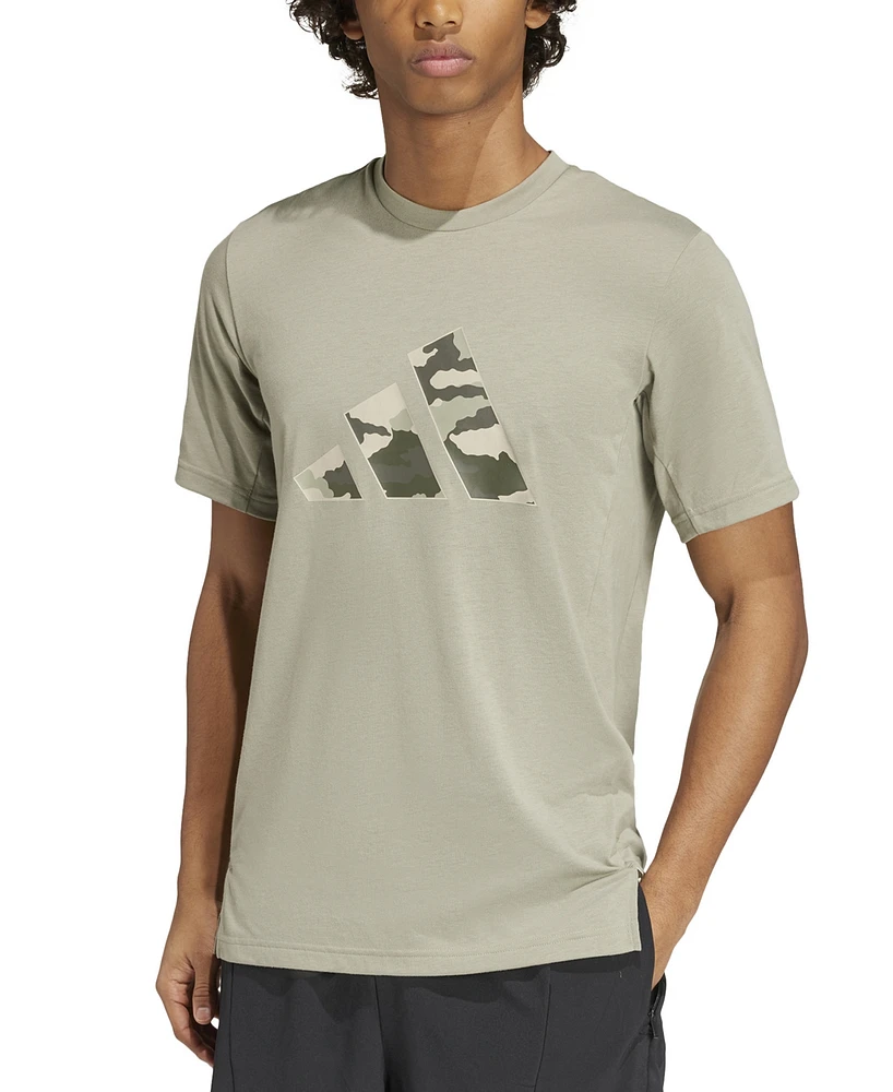 adidas Men's Train Essentials Camo Logo Graphic T-Shirt