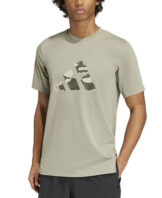 adidas Men's Train Essentials Camo Logo Graphic T-Shirt