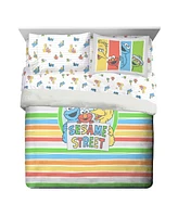 Saturday Park Sesame Street 100% Organic Cotton Kids Twin Bed Set