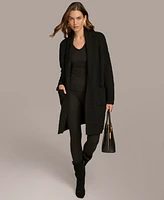 Donna Karan New York Women's Open-Front Long Cardigan