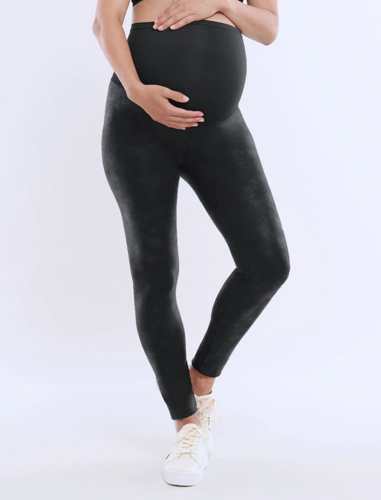 Women's Secret Fit Over the Belly Coated Full Length Legging - Motherhood Maternity