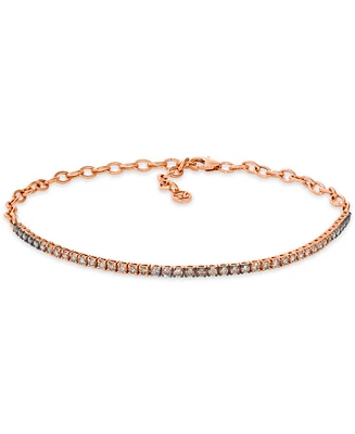 Le Vian Chocolate Ombre Tennis Bracelet (1-1/3 ct. t.w.) in 14k Rose Gold