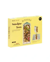 Diy 3D Book Nook Kit - Sunshine Town 246 Pcs Puzzle