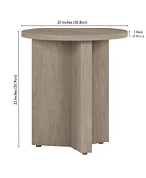 Hudson & Canal 20" Anders Wide Round Side Table