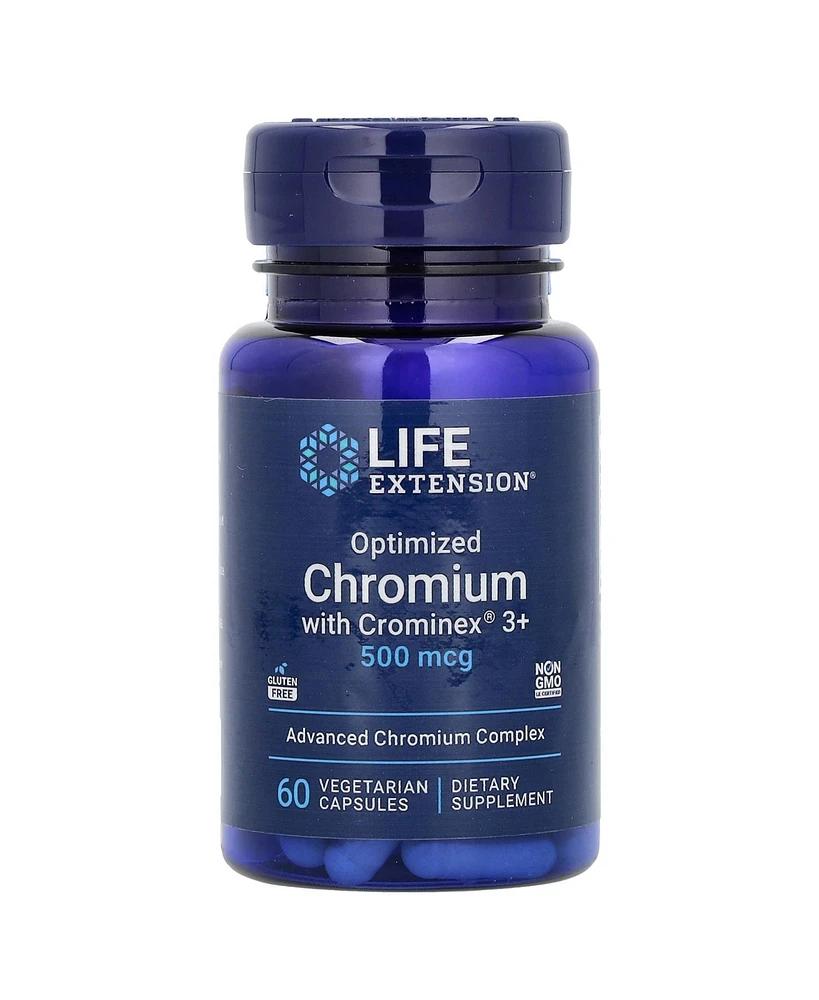 Life Extension Optimized Chromium with Crominex 3+ 500 mcg