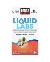 Force Factor Liquid Labs Rapid Hydration Electrolyte Drink Mix Tropical Fruit 20 Stick