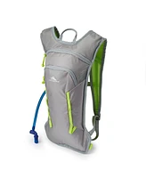 High Sierra HydraHike 2.0 4L Hydration Water Backpack for Hiking, Gray & Green