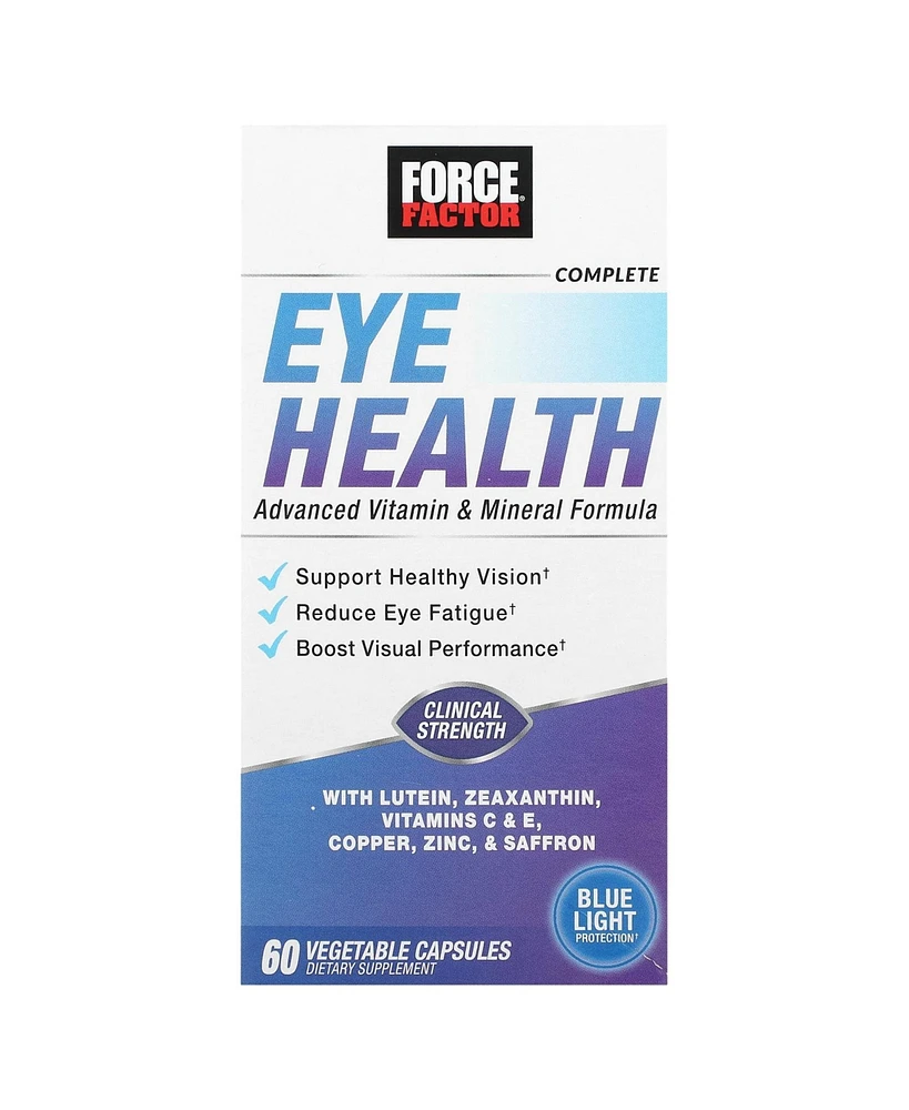 Force Factor Complete Eye Health, Clinical Strength Eye Vitamins with Lutein & Zeaxanthin to