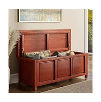 John Louis Home Solid Wood Open Top Storage Bench