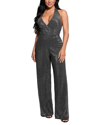 Guess Women's Sequin Halter Jumpsuit