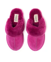 Dearfoams Fireside By Women's Sydney Genuine Shearling Scuff Slipper