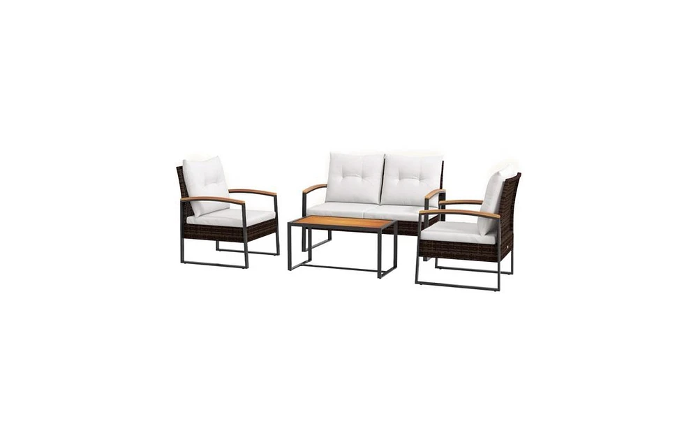 Slickblue Stylish Garden Sofa Set - Comfortable Outdoor Seating for Relaxation